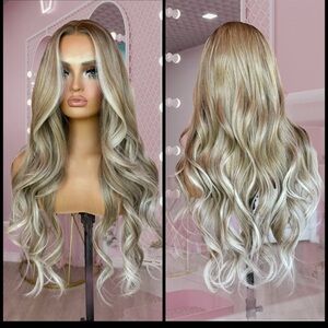 Human Hair Blended Lace Front Wig